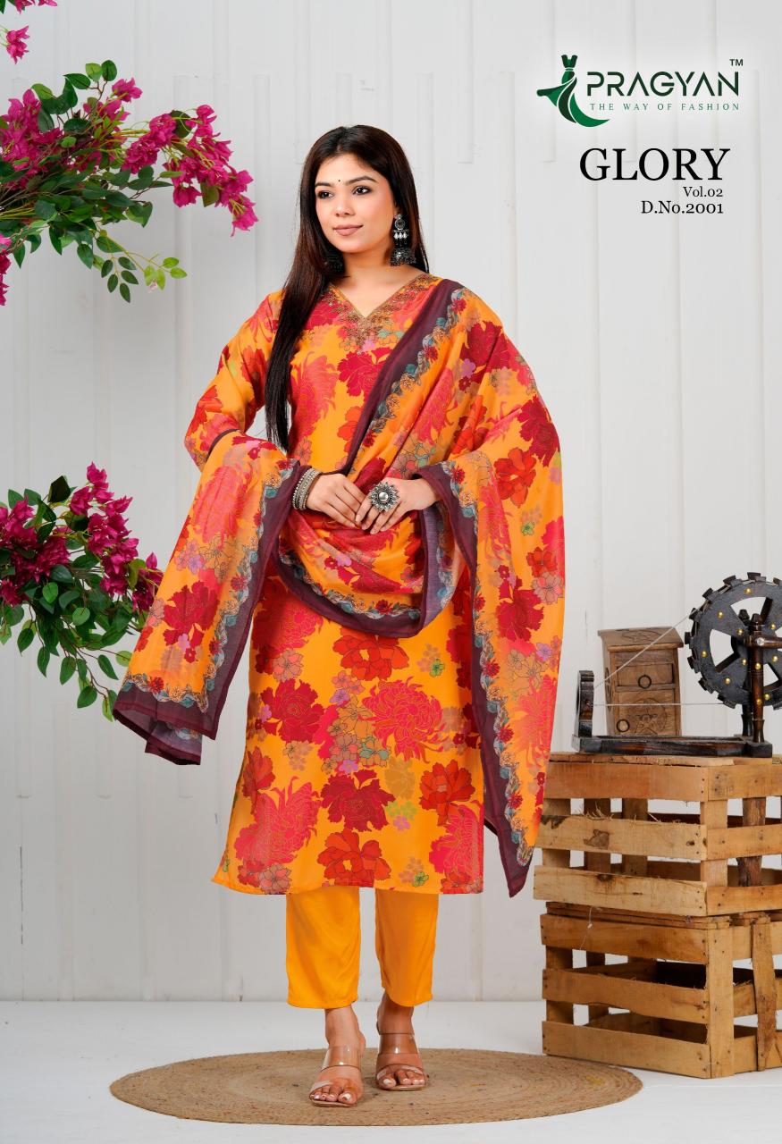Pragyan Glory Vol 2 catalog best wholesale kurti market in surat