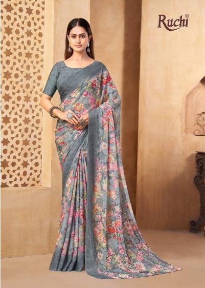 Ruchi Star Chiffon 216 catalog wholesale saree shops in surat
