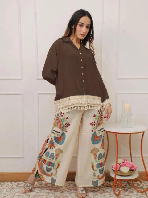 Sabella Cotton vol 13 catalog indo western cord set