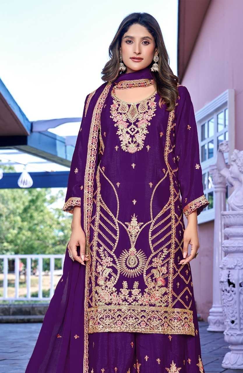 Serine S 1074 catalog pakistani salwar suit maroon