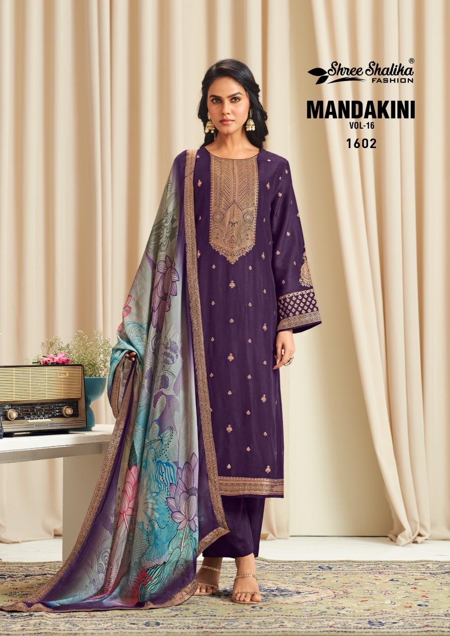 Shree Shalika Mandakini Vol 16 catalog unstitched salwar kameez wholesalers uk