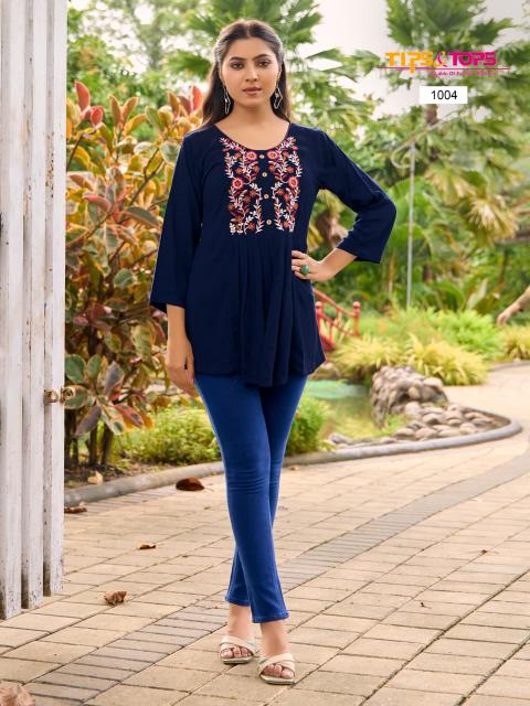 Tips & Tops Sana vol 5 catalog short kurti wholesale