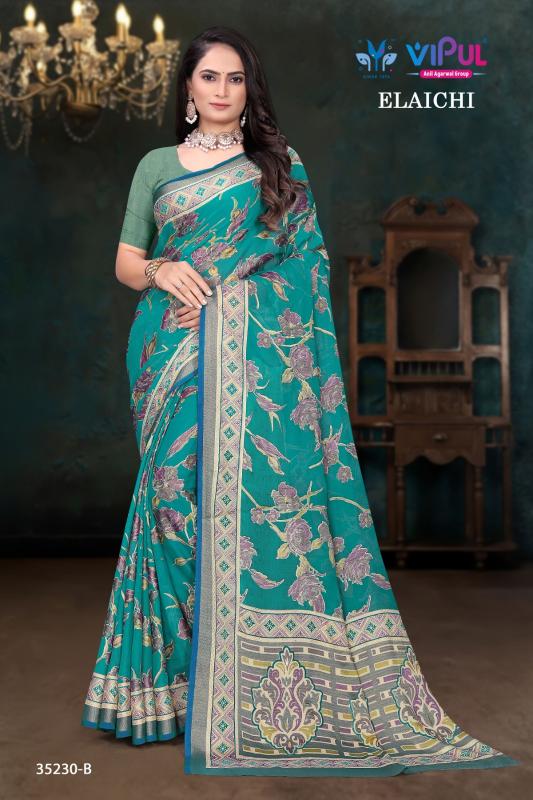 Vipul Elaichi 35230 catalog gujarat saree wholesalers