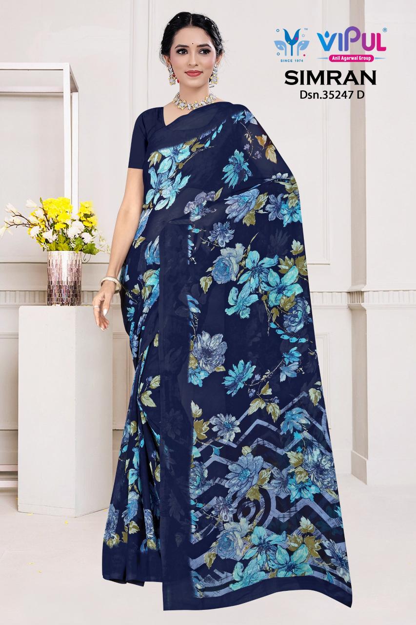 Vipul Simran 35247 catalog saree wholesale rate