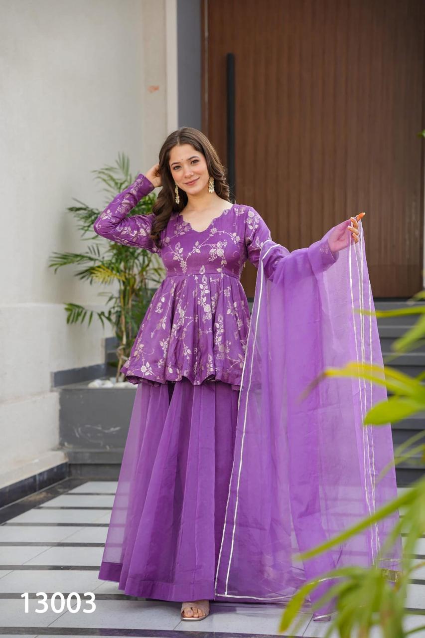 Clora Designer Sharara Set