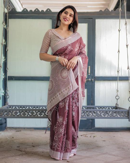 Dazira W - 360 catalog linen sarees wholesale surat