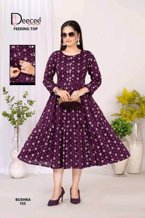 Deecee Bushra catalog maternity kurtis wholesale