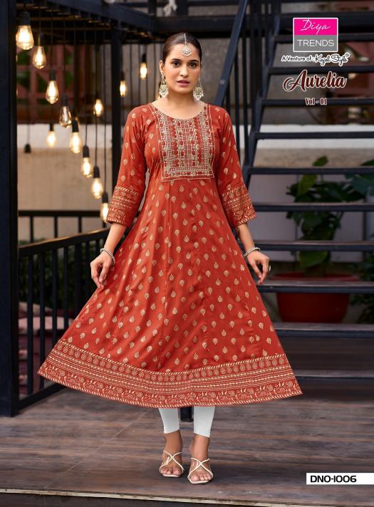 Diya Trends Aurelia Vol 1 catalog w kurtis wholesale