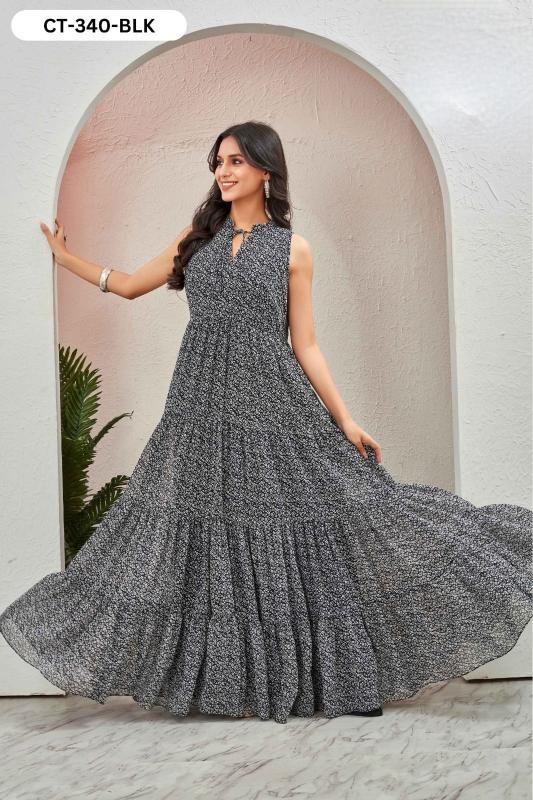Felocity georgette 340 catalog new market kurti wholesaler
