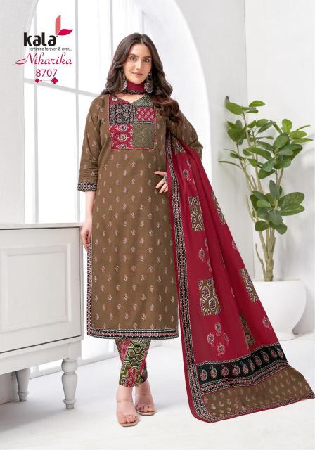 Kala Niharika Vol-5 – Kurti Pant With Dupatta - Wholesale Catalog