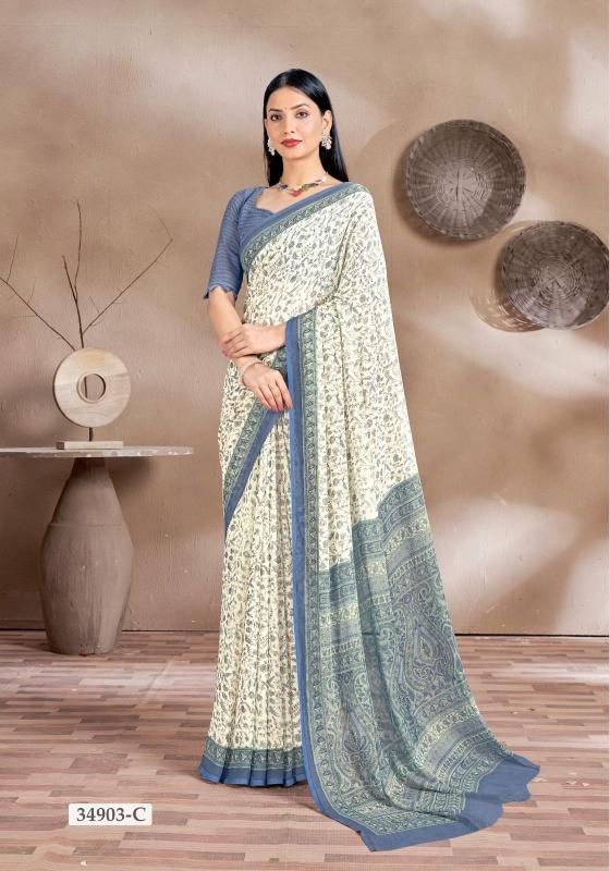 Ruchi Star Chiffon 161 catalog navdurga sarees surat