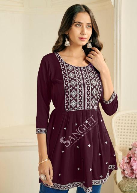 Sangeet Aashini Vol 2 catalog rayon kurti wholesale
