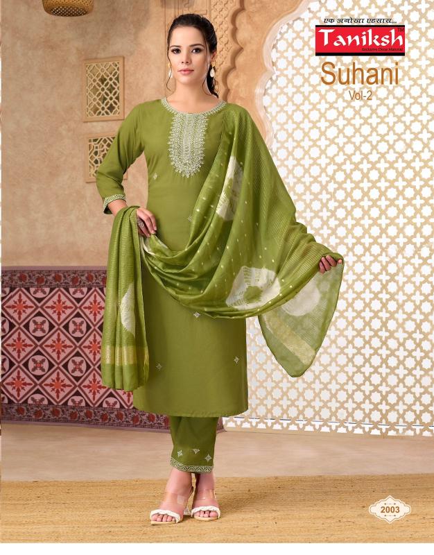 Taniksh Suhani vol 2 catalog wholesale kurti pant set