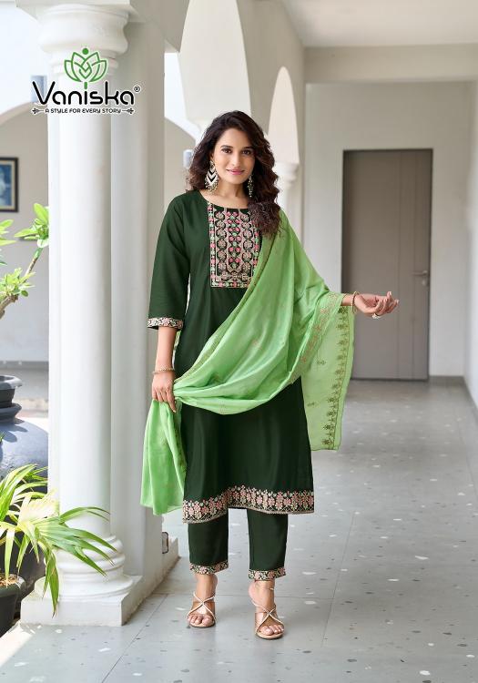 Vaniska Palak vol 2 catalog designer kurtis wholesale