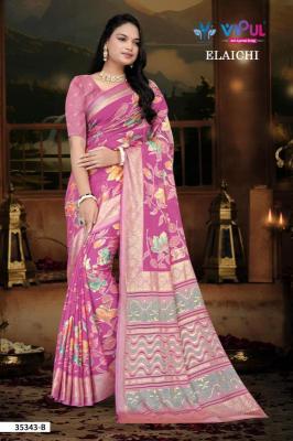 Vipul Elaichi 35344 A To D catalog brasso sarees in surat