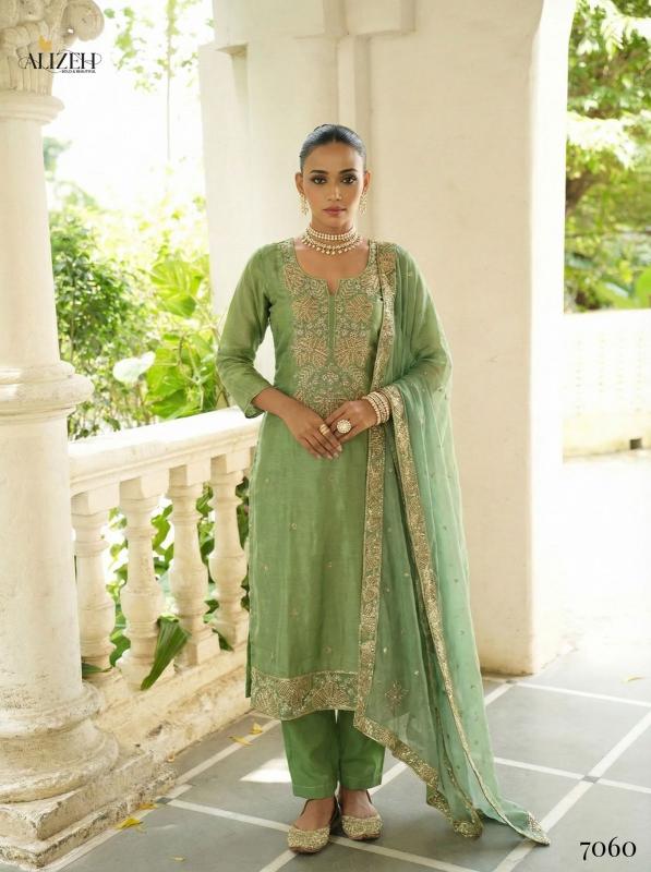 Alizeh 7058 To 7061 catalog desginer wedding kurtis