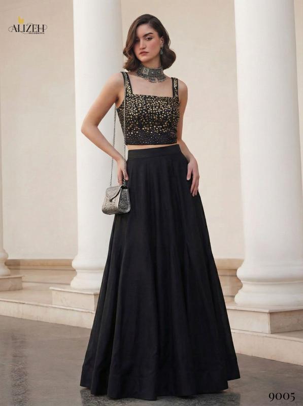 Alizeh 9004 And 9005 catalog lehenga choli wholesaler