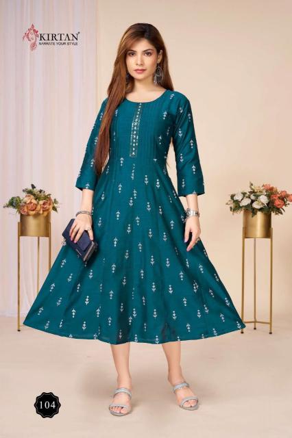 Kirtan Bunawat vol 3 catalog silik anarkali kurtis