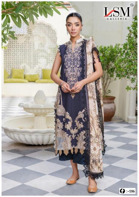 Lsm Firdous Queen Vol- 18 - Pakistani Karachi Dress Material