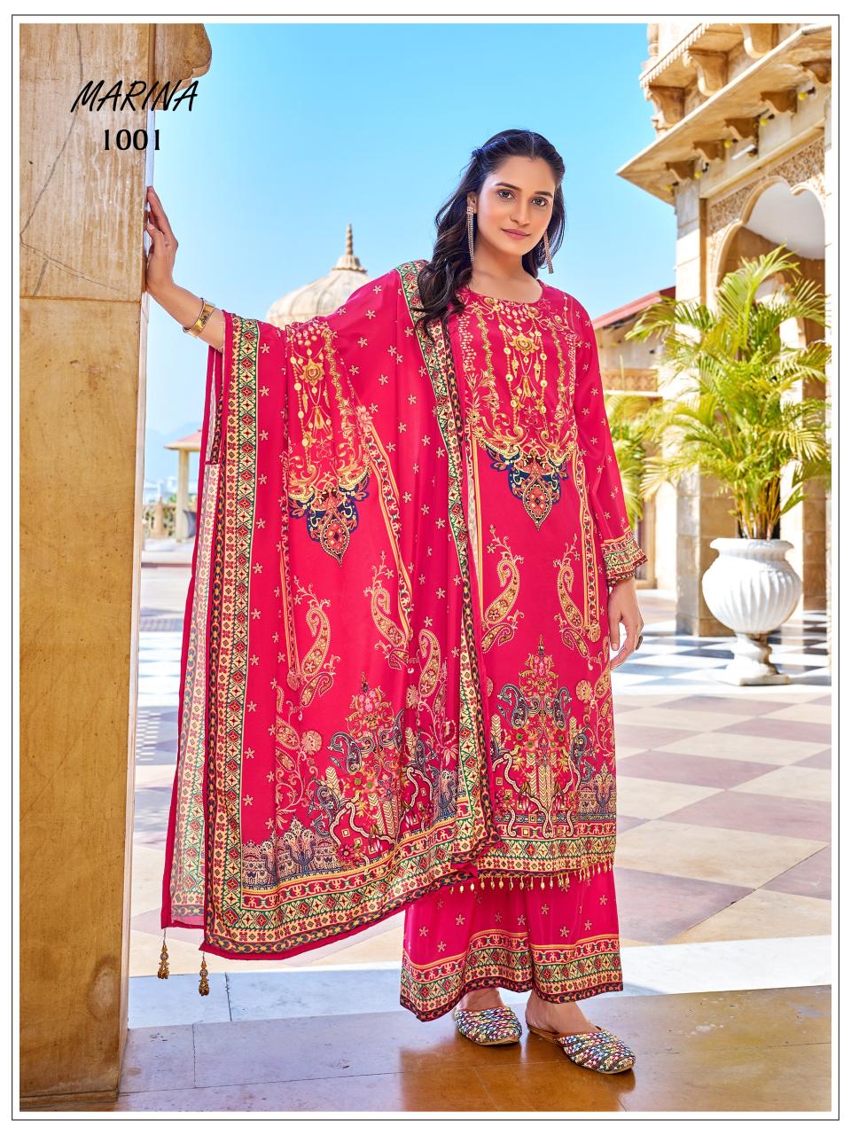 Mukesh Marina catalog pakistani style kurtis 