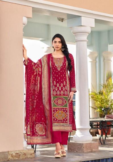 Mumtaz Arts Nasrin catalog unstitched dress material wholesale