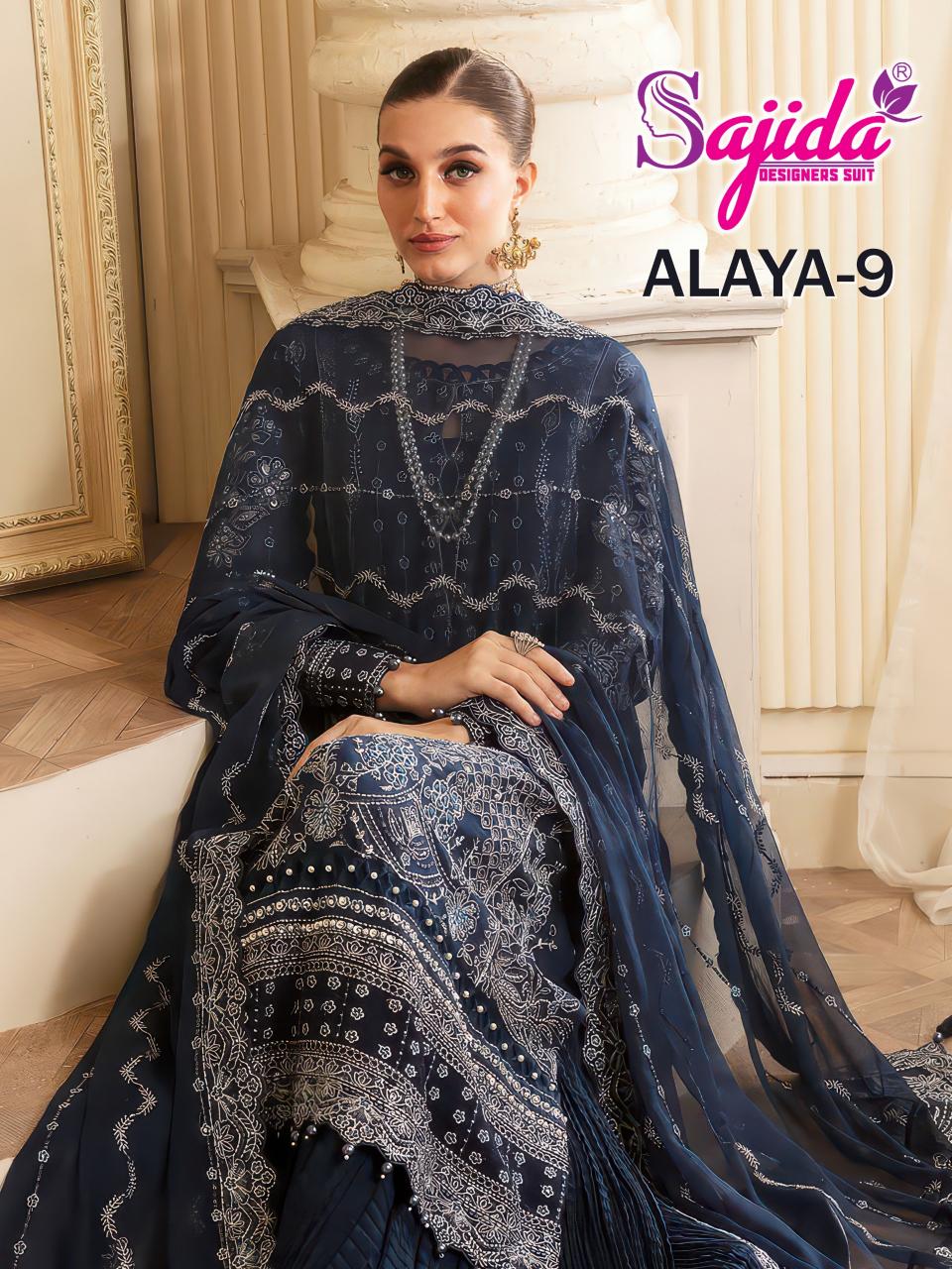 Sajida Anaya Vol 9 catalog online pakistani suits wholesale