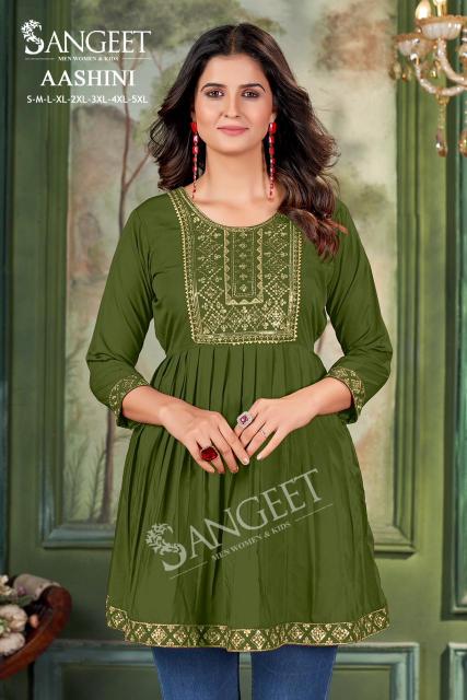 Sangeet Aashini vol 4 catalog tunic kurti wholesale