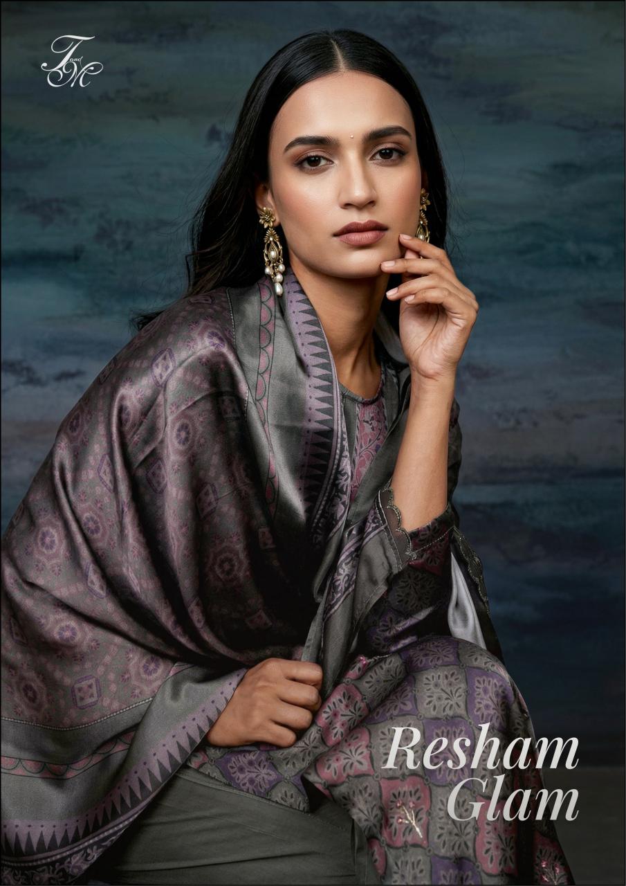 T&M Resham Glam catalog unstitched salwar kameez wholesalers in mumbai