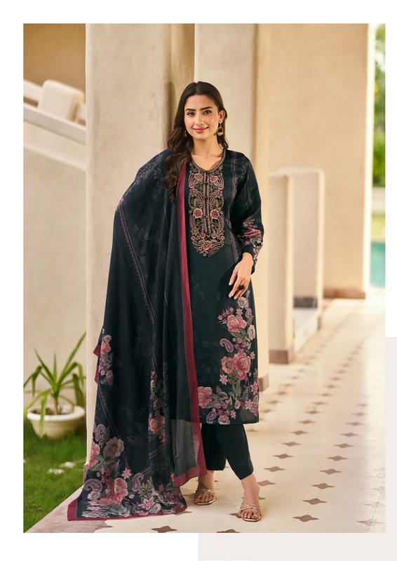 The Hermitage Shop Nisanka Miraal Luxury Lawn 26 catalog ludhiyana design salwar kameez wholesale exporter