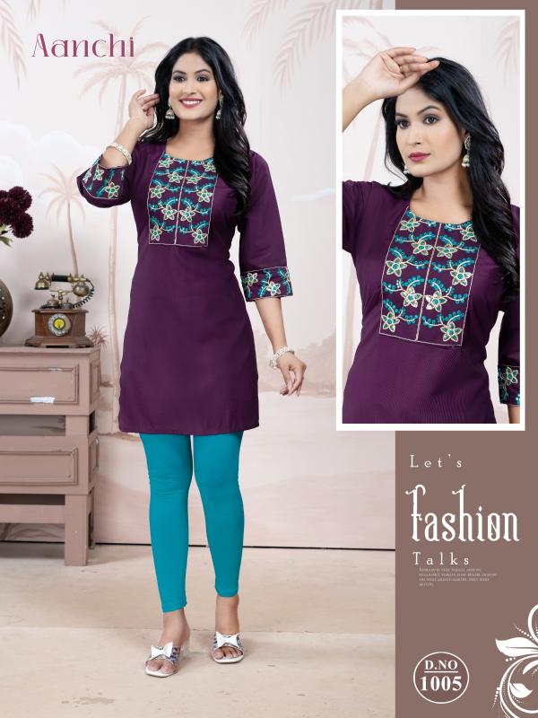 Trendy Aanchi vol 3 catalog womens kurtis wholesale