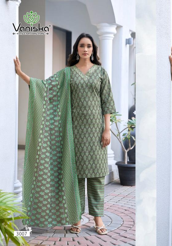 Vaniska Sunrise Vol 3 catalog Capsul Foil Print Kurti Pant set
