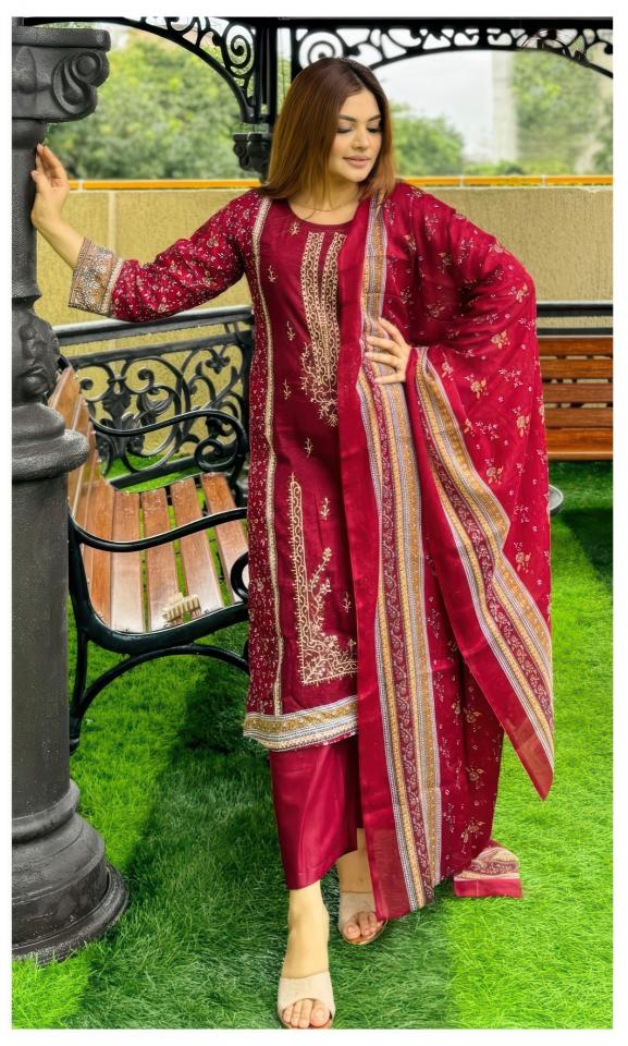 Alzohaib Az 1368 catalog Cotton Dupatta pakistani suit surat wholesale