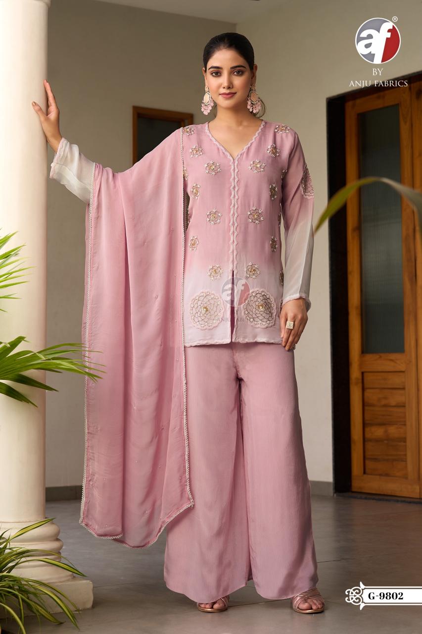 Anju Fabrics 9802 catalog kurtis wholesalers in india