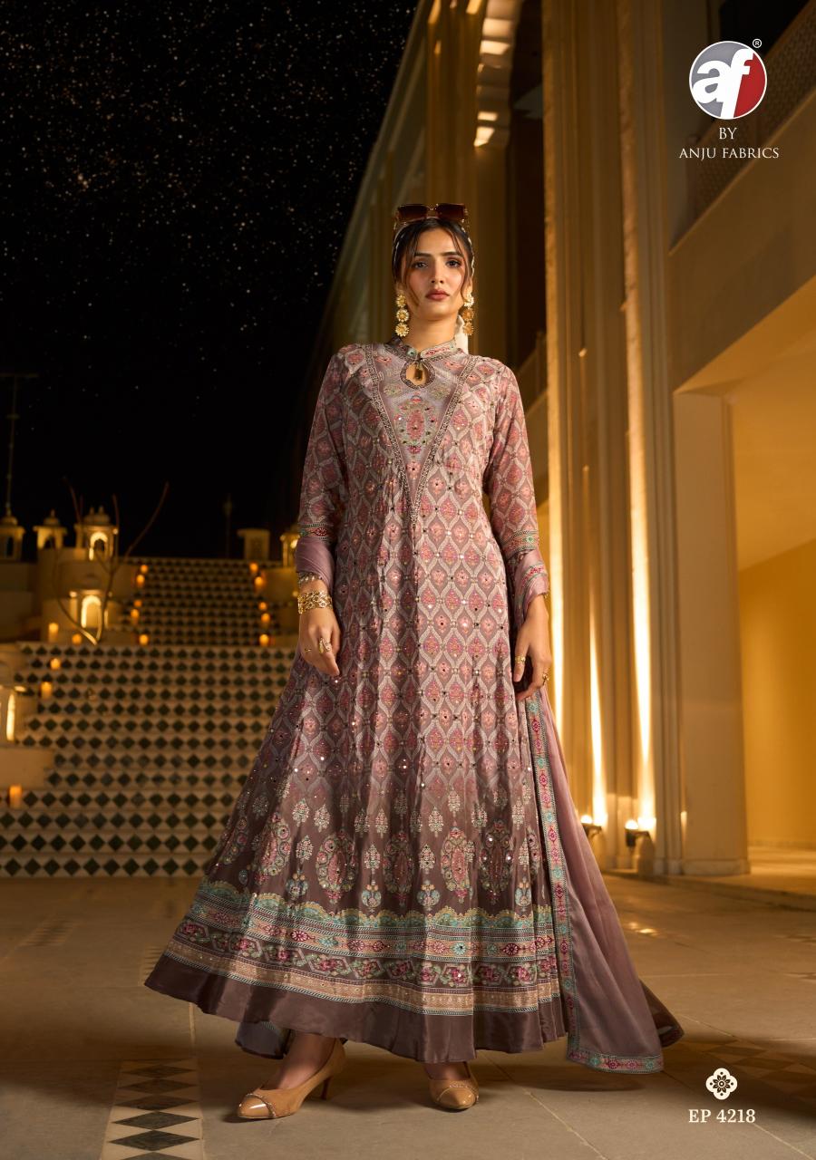 Anju Fabrics Dedaar catalog wholesalers in surat for kurtis