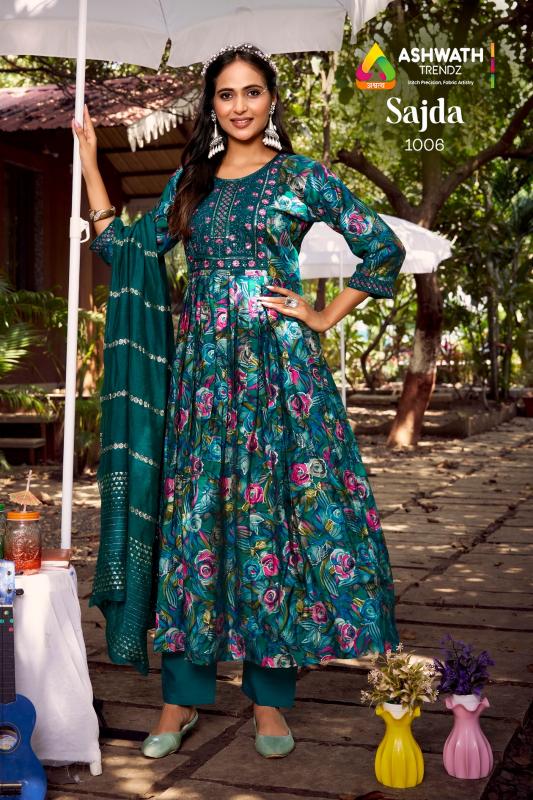 Ashwath Sajda catalog wholesale anarkali kurtis in mumbai