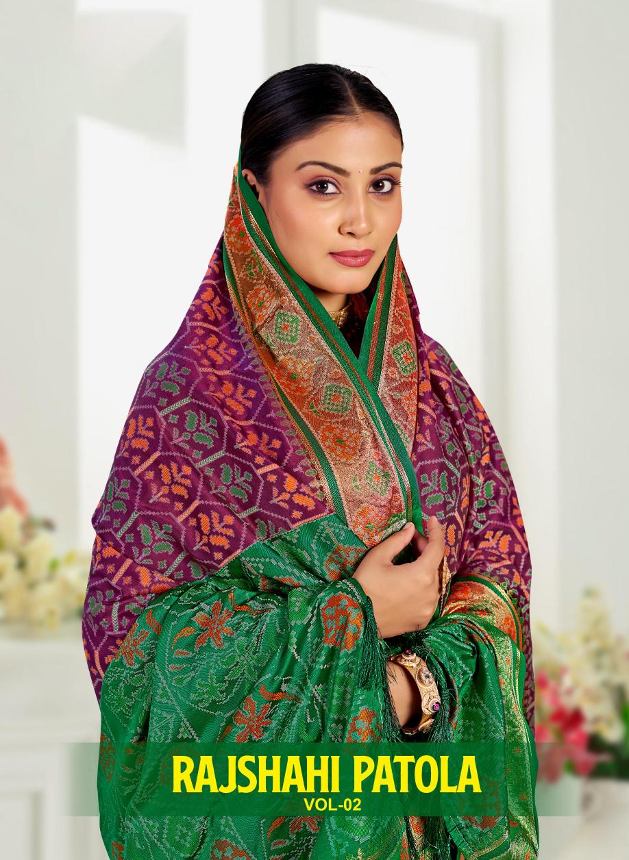 Bunawat - Rajshahi Patola-02 Sangam Prints Patola Silk Woven Work Traditional Saree