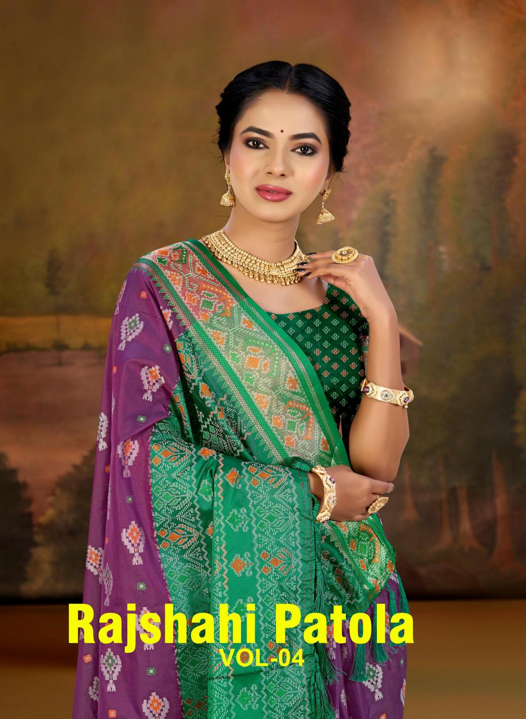 Bunawat - Rajshahi Patola-04 Sangam Prints Patola Silk Woven Work Traditional Saree