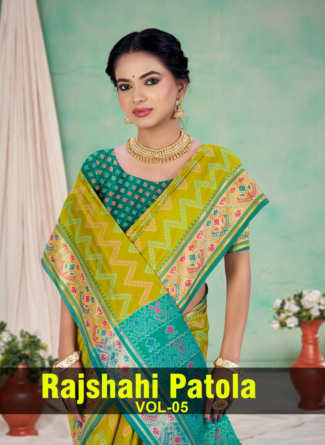 Bunawat - Rajshahi Patola-05 Sangam Prints Patola Silk Woven Work Traditional Saree