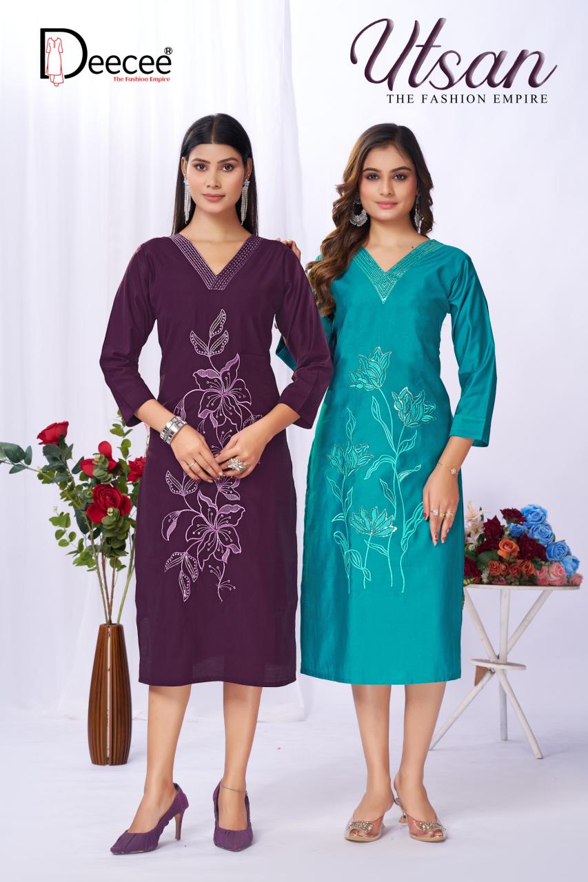 Deecee Utsan catalog wholesale kurti collection