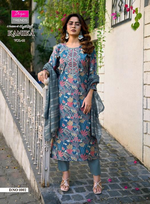 Diya Trends Kanika vol 1 catalog wholesale kurti market in bhubaneswar