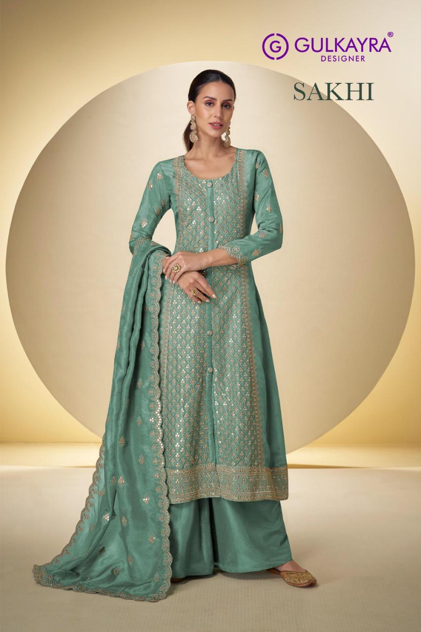 Gulkayra Sakhi catalog aari work salwar kameez wholesale