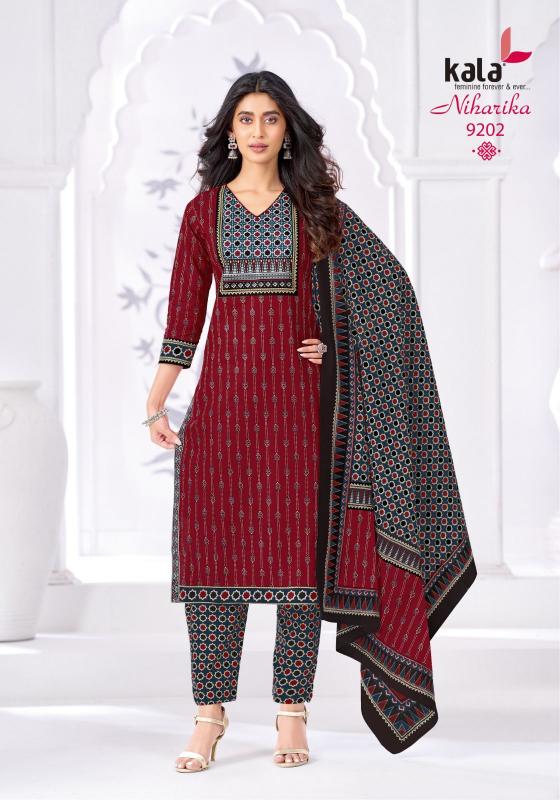 Kala Niharika Vol-6 – Kurti Pant With Dupatta - Wholesale Catalog
