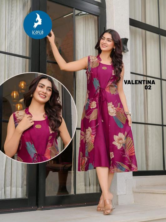 Kaya Velentina catalog one piece printrd dress