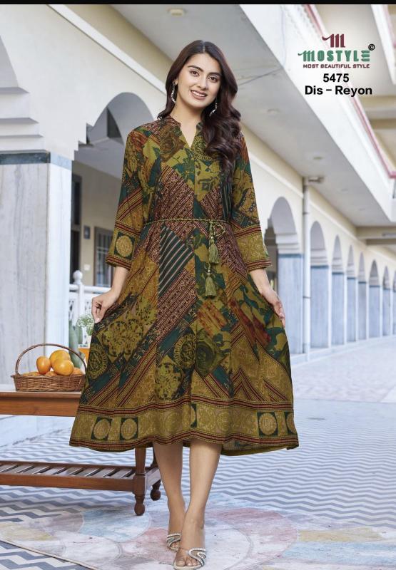 Mostyle 5475, 5476 catalog knee lenth western dress