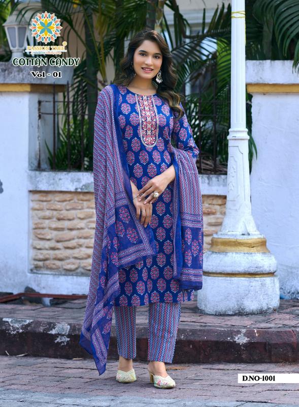 Passion Tree Cotton Candy vol 1 Catalog w brand kurtis wholesale