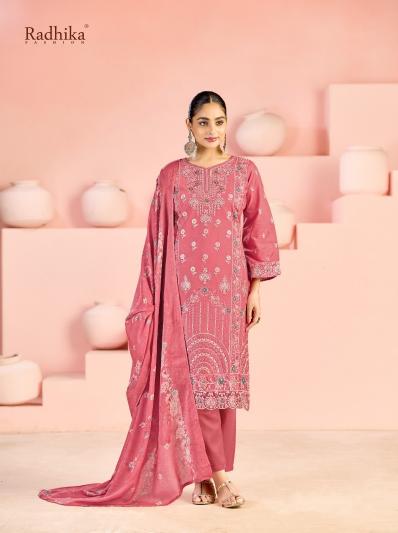 Radhika Azara Zubeda vol 3 catalog dress material exporters surat