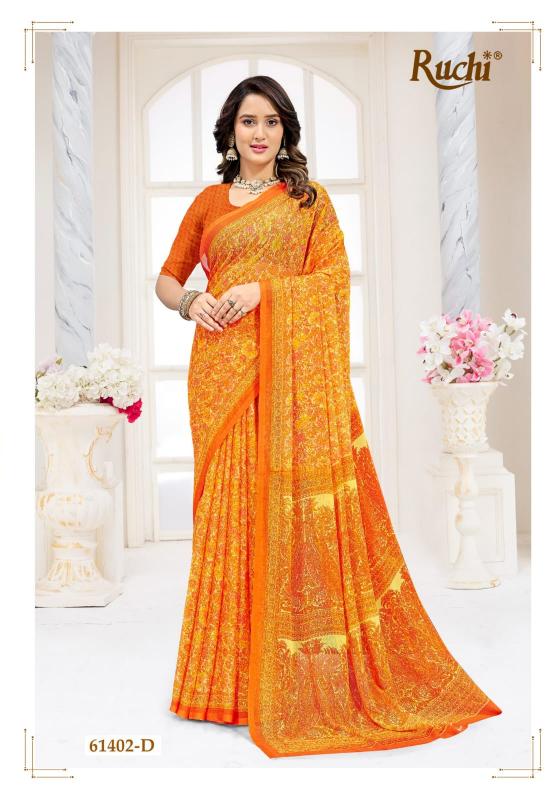Ruchi Star Chiffon 227 catalog daily wear sarees wholesale surat
