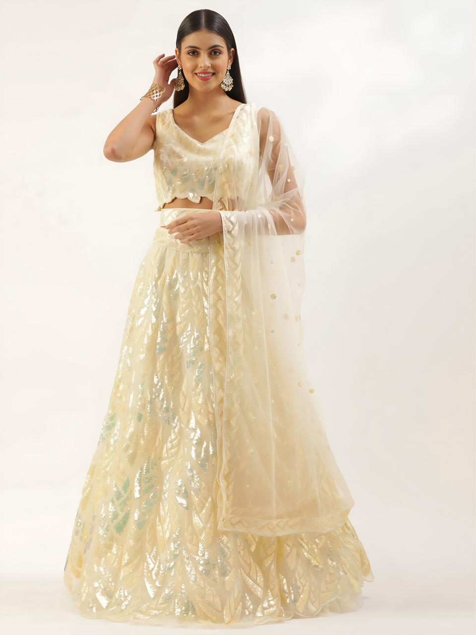 Sabella 15101 Yellow catalog lehenga choli wholesale market in delhi