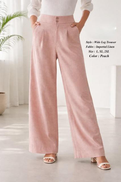 Sabella Imported Linen catalog Cotton Linen Pant for ladies