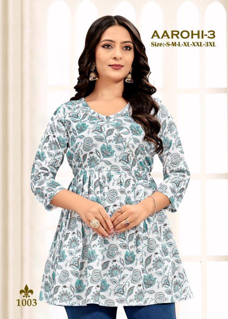 Sangeet Aarohi vol 3 catalog rayon kurtis wholesale